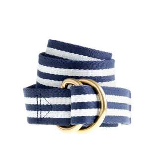Stripe boating belt   belts   Womens accessories   J.Crew