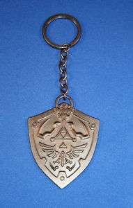 Legend of Zelda Hyrule Hylian Shield Keychain Nintendo BW KE138749 