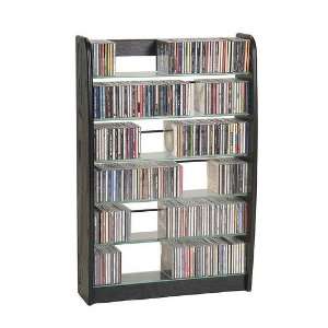  Designer Glass Shelf CD DVD VHS Storage: Home & Kitchen