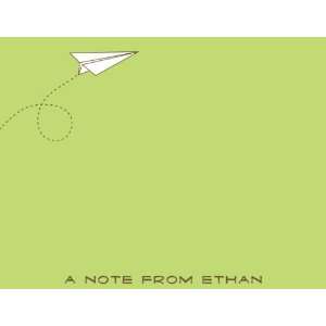  PAPER AIRPLANE FLAT NOTE CARD: Office Products