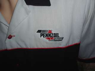 vtg PENNZOIL RACING WORKSHIRT Pit Crew Auto uniform XL  