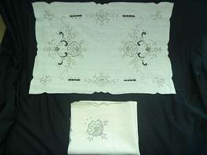   GRAY PLACEMATS & NAPKIN NICE SET 4 EACH, CLASSIC PLACEMATS SAVE  