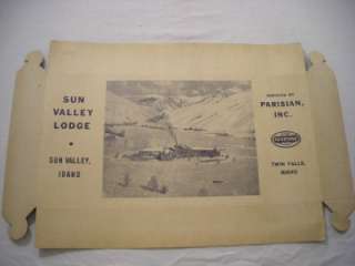 1940S LITHOGRAPH OF THE SUN VALLEY LODGE KETCHUM IDAHO  