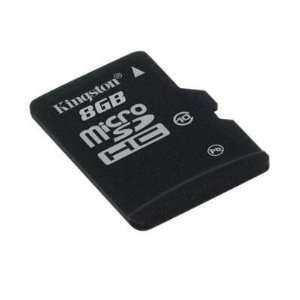  Selected 8GB microSDHC Class 10 Flash By Kingston 