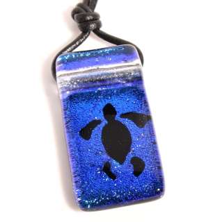 Hawaiian Sea Turtle Pendant Turtles Art New Glass scuba  