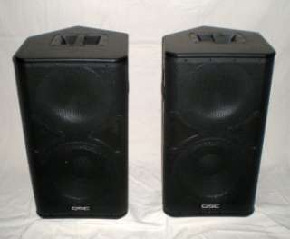 QSC HPR 122i  PAIR OF 12 2 WAY POWERED SPEAKERS, COVERS & CUSTOM 