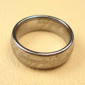   Tungsten Carbide Silver Color Band Wedding Ring Width 8mm Multi size