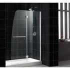   Shower Door with 36x60 Center Drain Base   Chrome with Clear Glass