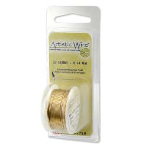  Artistic Wire 32 Gauge Non Tarnish Brass Wire, 30 Yards 