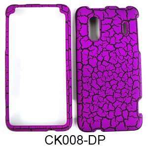  Dark Purple Egg Crack. Leather Finish Cell Phones & Accessories
