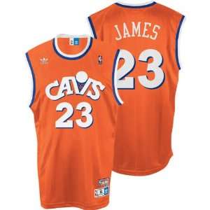  LeBron James Jersey adidas Orange Replica #23 Cleveland 