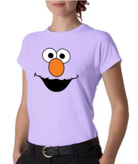 Elmo Face Sesame Street Ladies Tee Shirt  