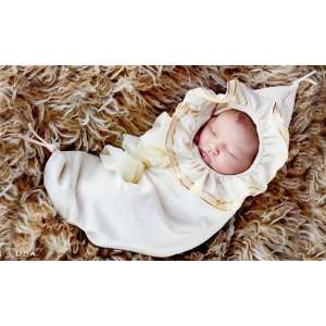  Organic Angel Baby Hooded Cocoon