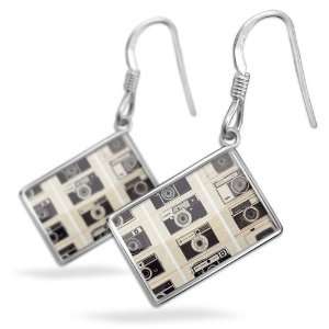  Earrings A lot of old cameraswith French Sterling Silver 