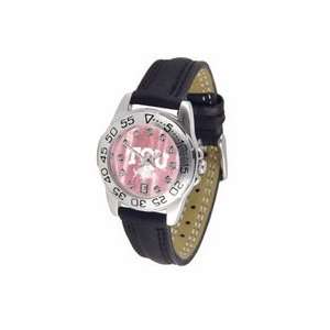 com Texas Christian Horned Frogs Ladies Sport Watch with Leather Band 