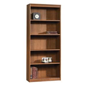 Sauder Bookcase 5 Shelves Sand Pear Finish 72in x 31in x 12in  