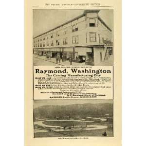 1907 Ad Manufacturing City Raymond Washington Willapa   Original Print 