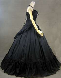   War Victorian Cotton Lace Ball Gown Dress Prom Punk C012 XXL  
