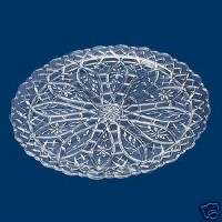 Clear Plastic Crystal Cut 10 Round Serving Platter  