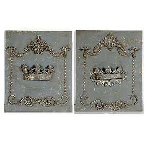  Wood Wall Plaque Decor 25 inchx30.5 inch Set Of 2: Home 
