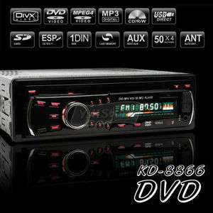 KD8866 1Din DVD/CD/MP3/SD/USB Car Audio Player Stereo  