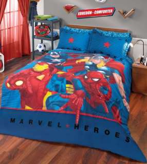 New Marvel Heroes Comforter Bedding Sheet Set Full 8  