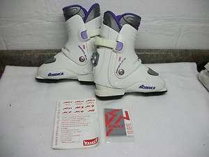 Womens Ski Boots Size 25.5 Nordica 60L White Nice used  
