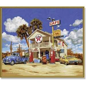    Schipper Old American Gas Station Paint by Number Toys & Games