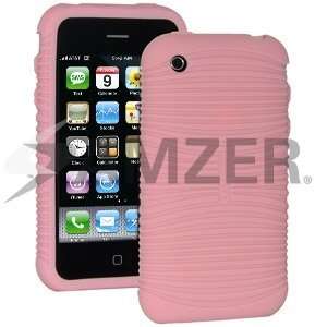   Wave Silicone Skin Jelly Case   Baby Pink Cell Phones & Accessories