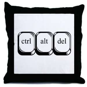 Ctrl Alt Del Computer Throw Pillow by  