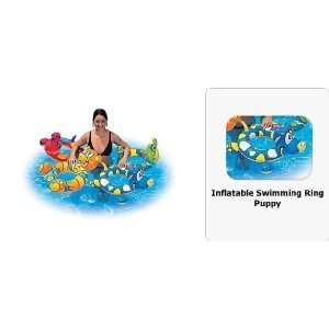   Inflatable Puppy Dog Swim Ring Pool Float : Toys & Games : 