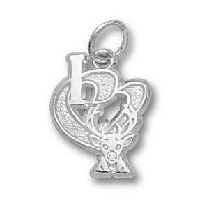  Milwaukee Bucks Sterling Silver I Heart Buck Logo 1/2 