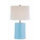 Lite Source Table Lamp with Light Blue Ceramic Stand
