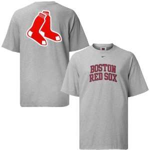 Nike Boston Red Sox Ash Arch Graphic T shirt:  Sports 