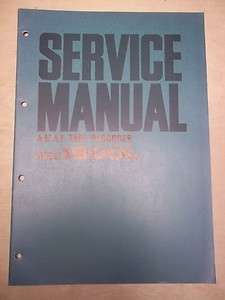 Vtg Akai Service/Repair Manual~ 1800L Tape Recorder Original  