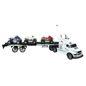    6055D Modern City RC Super Power Truck Trailer Toy: Toys & Games