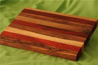 Quality Handmade Wood CUTTING BOARD~Cedar Walnut Juniper~Bevel Detail 