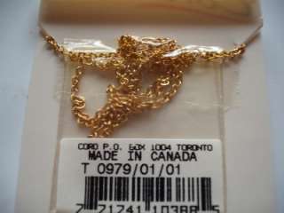  chain with a pendant of the zodiac sign Aries. Made by Coro Canada