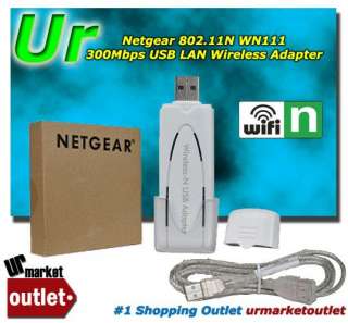Netgear WN111 Wireless N USB Adapter RangeMax 300mbps  