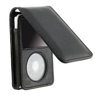 Cuffu Premium iPod Classic (80gb & 160gb) Leather Case (Black) + FREE 