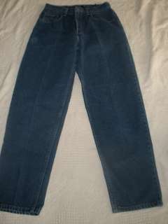 EDDIE BAUER denim blue jeans size 8 P petite womens  