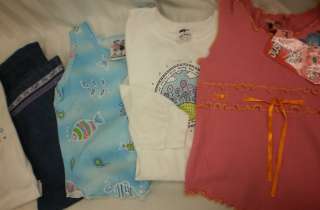 Girls Lot of Cute Fashion Tops and Denim Jeans 5 & 5/6 NEW #269W 