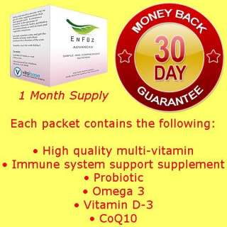 Enfuz Advanced Omega 3, Multi Vitamin, Probiotic, CoQ10  