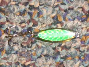 Ice Fishing Walleye Jigs Kens Famous Lures SZ 8 Green  