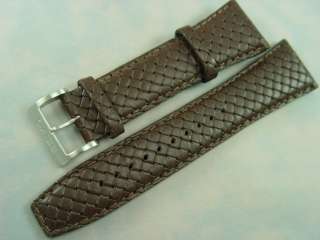 Seiko Checker Brown 26mm Leather Mens Watch Strap NEW  