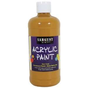  Sargent Art 24 2427 16 Ounce Acrylic Paint, Yellow Oxide 