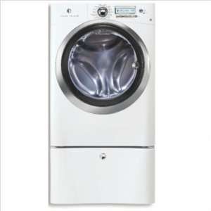  Front Load Steam Washer with Wave Touch Controls in White 
