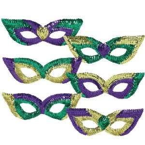  Lets Party By Amscan Mardi Gras Sequin Party Masks 