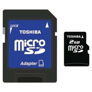  Toshiba 2GB Mobile SD Card Pack w/Micro SD Adapter 