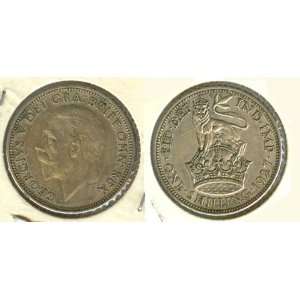  United Kingdom Silver Coin One Shilling KM829 Minted 1927 